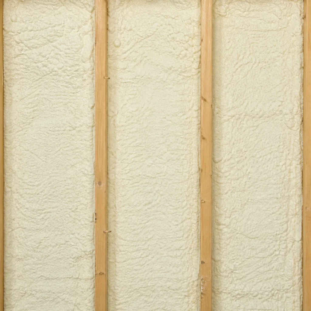 spray foam photo closed cell closeup
